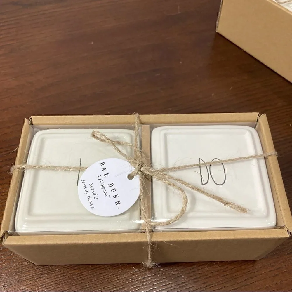 Rae Dunn artisan collection jewelry box “I Do” nwt